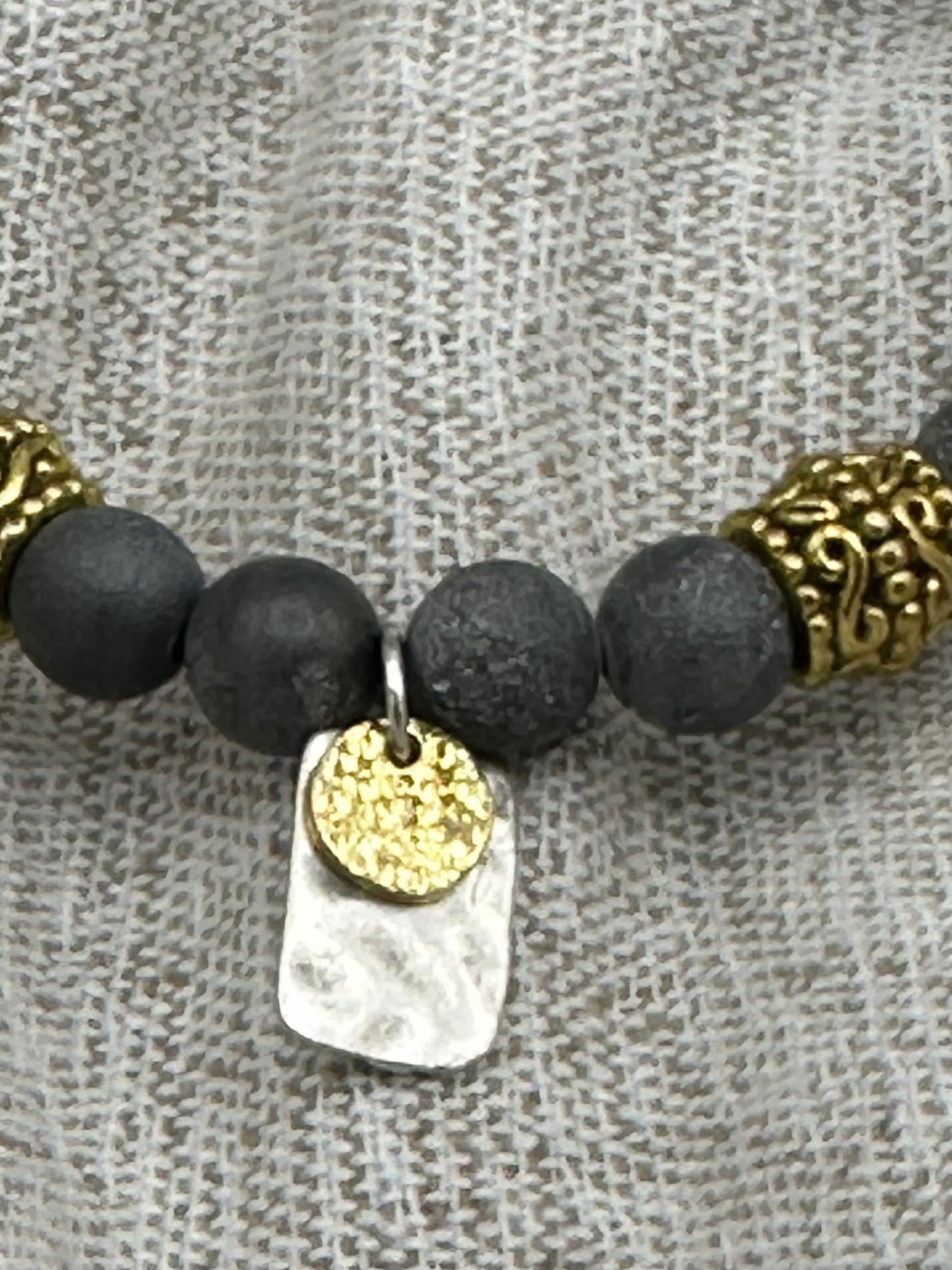 Grey Druzy Bracelet