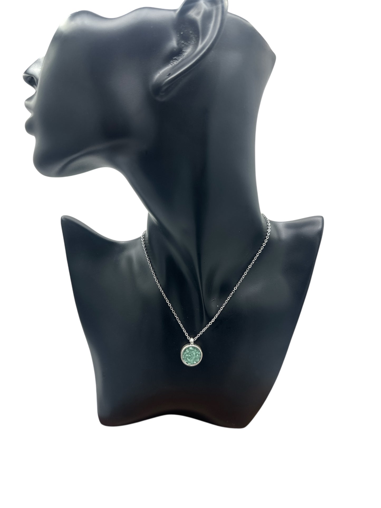 Seafoam “Druzy” Pendant