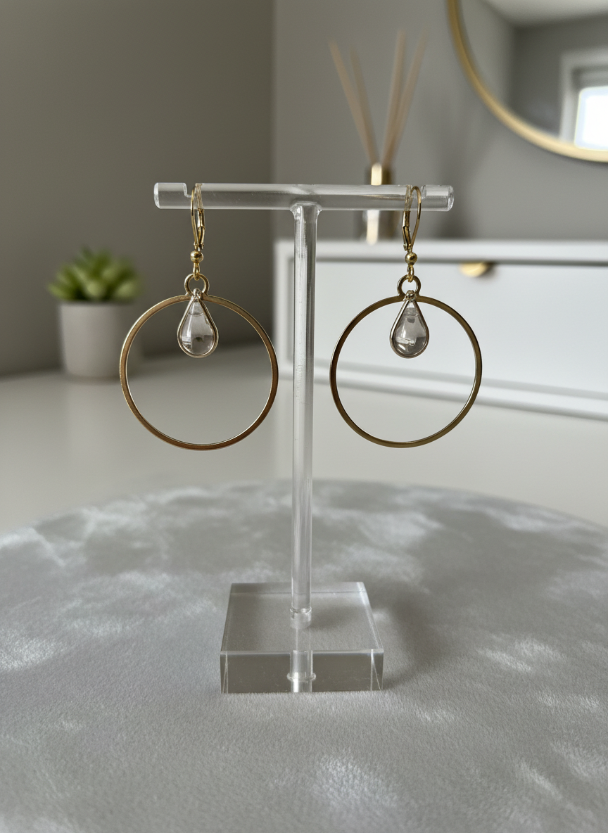 Crystal Hoops