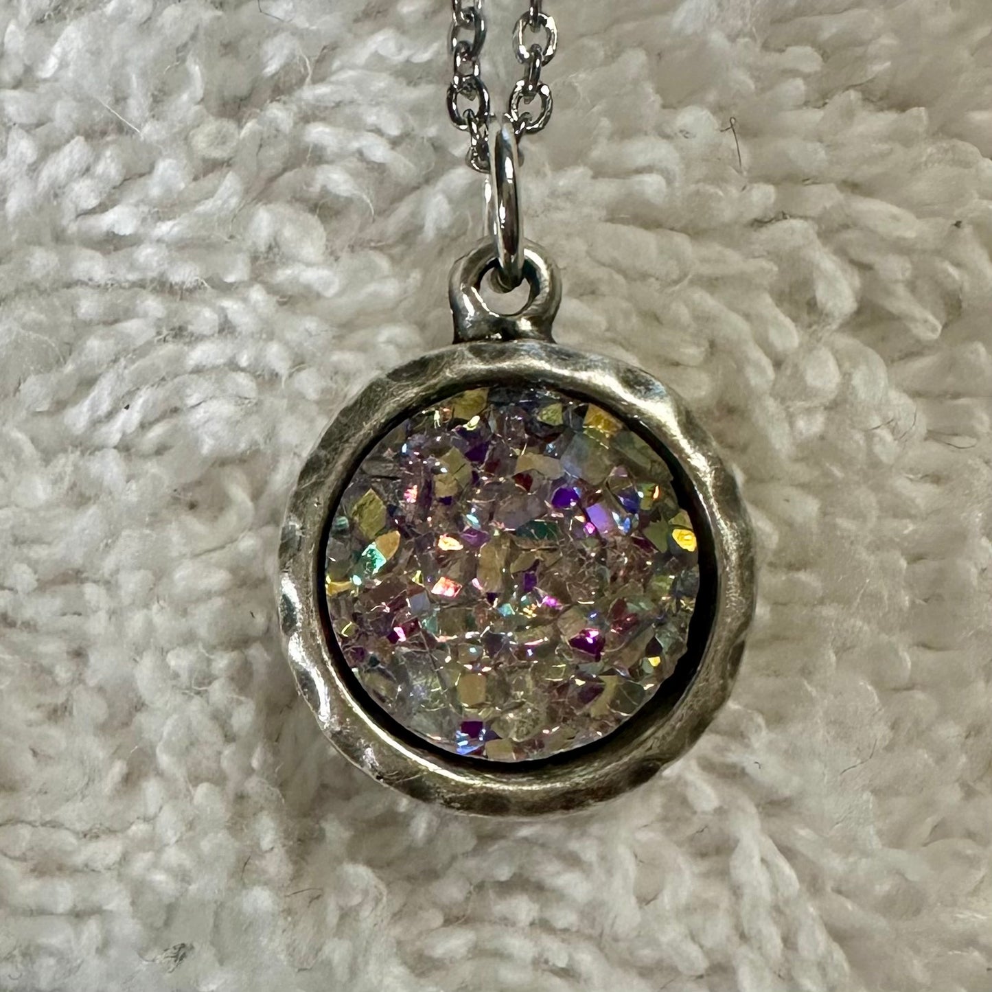 Rainbow “Druzy” Pendant