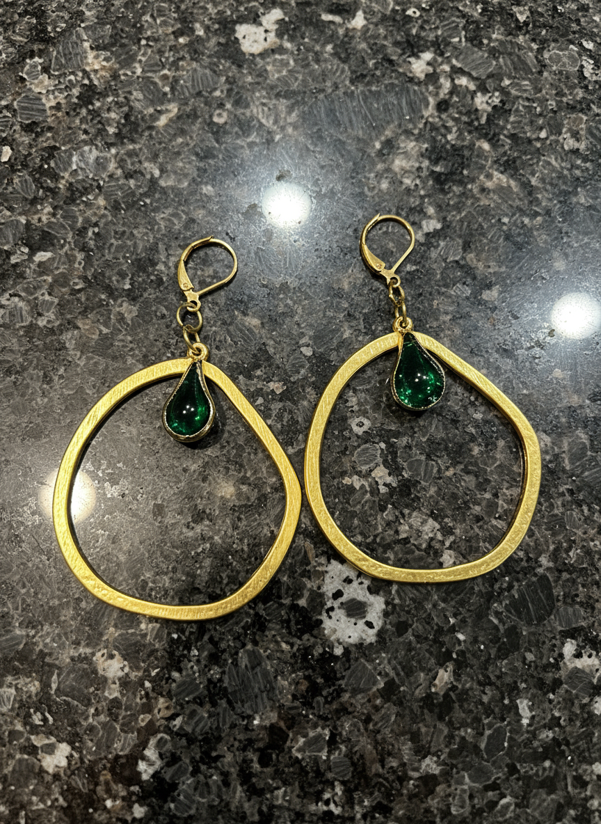 Gemstone Hoops