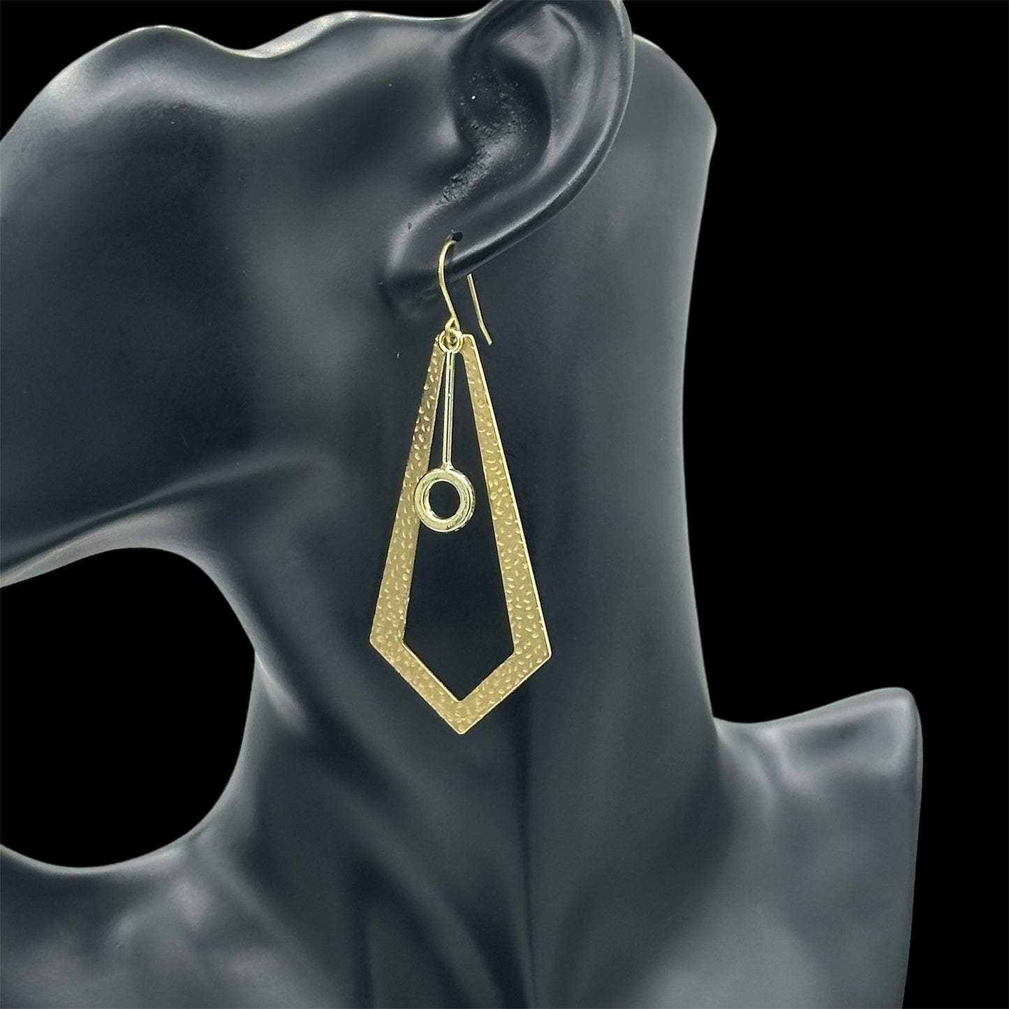 Geometric Brass Earrings