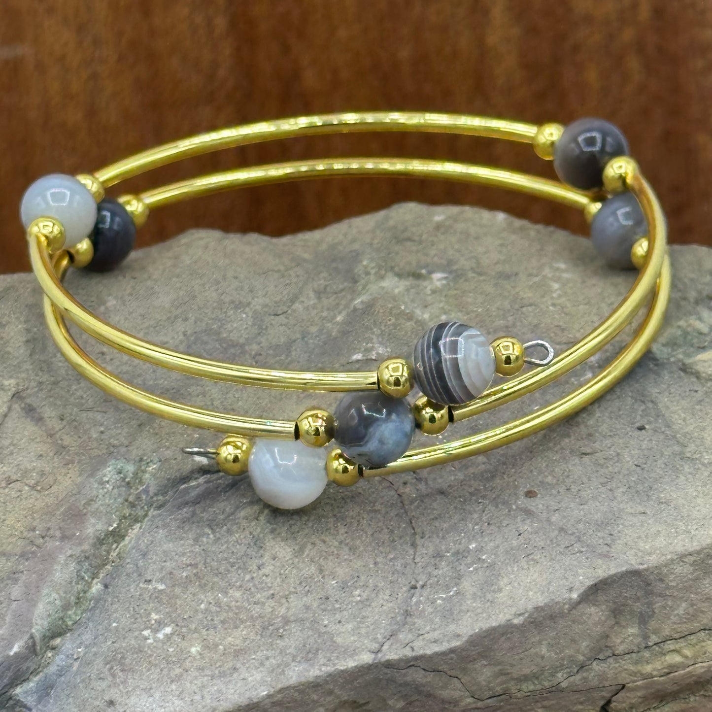 Agate Wrap Bracelet