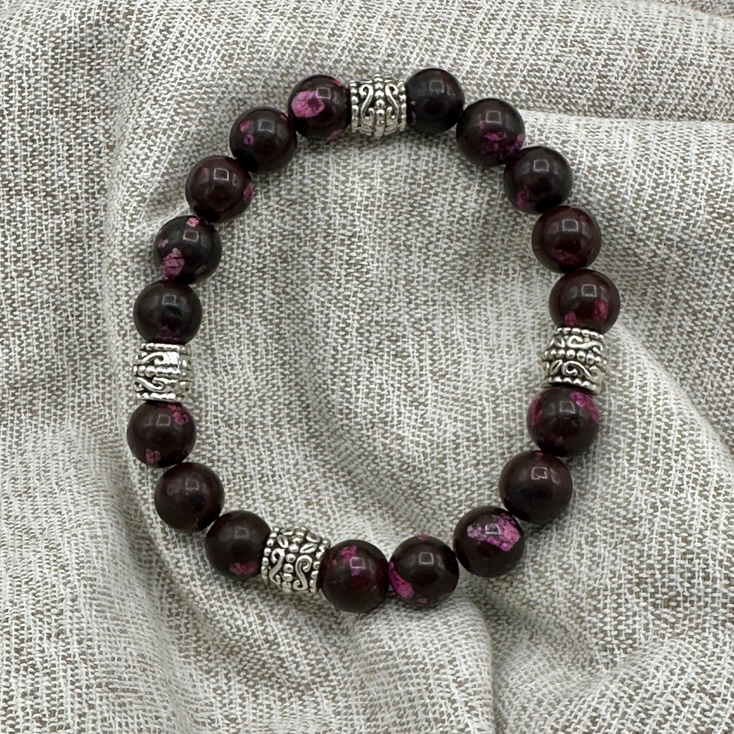 Purple Gemstone Bracelet