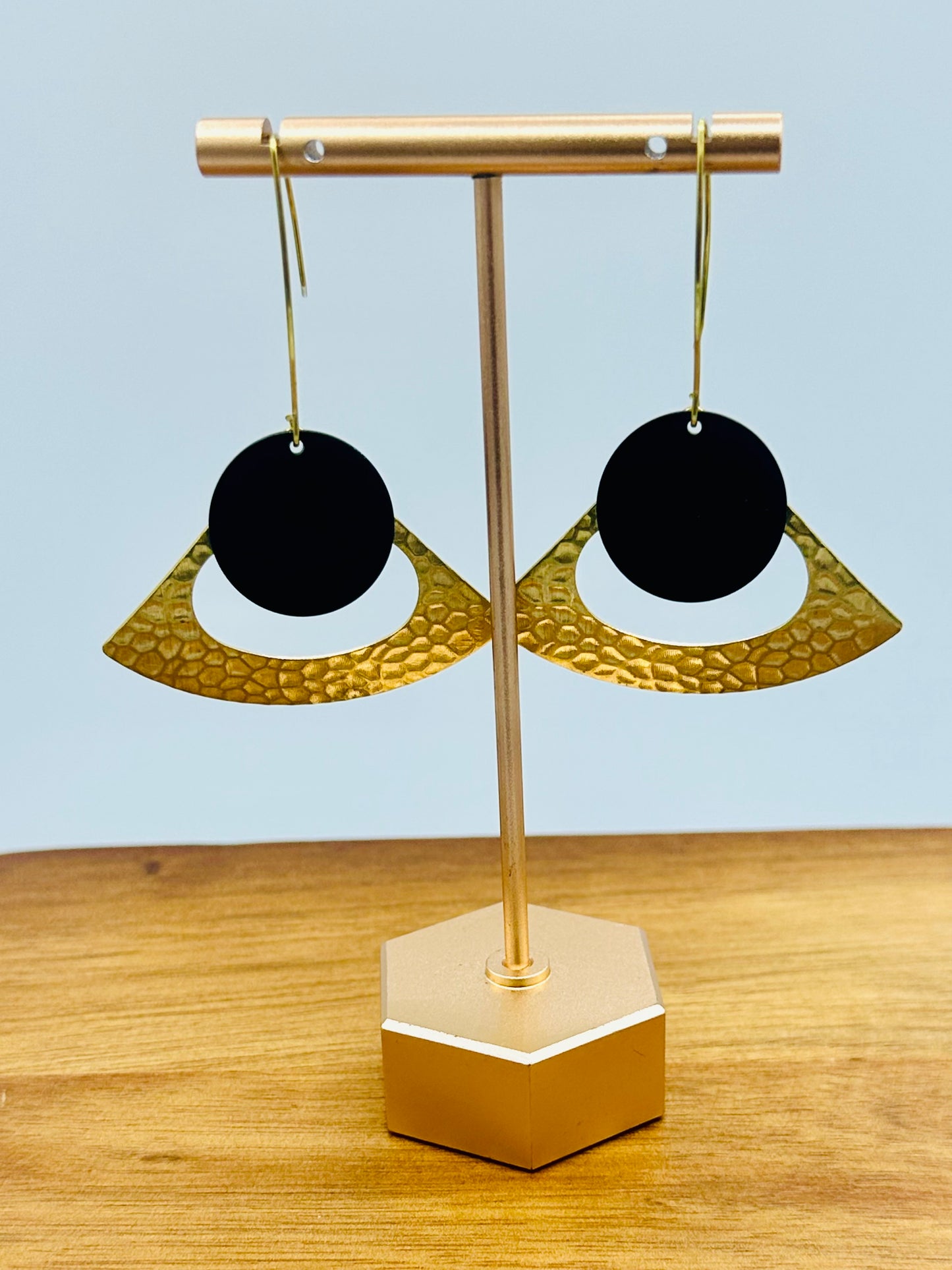 Hammered Brass and gunmetal Drops