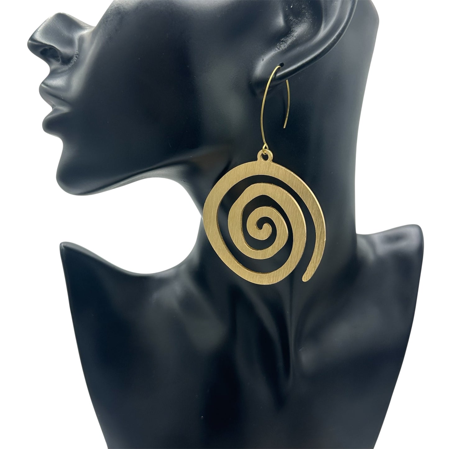 Brass Swirl Dangles