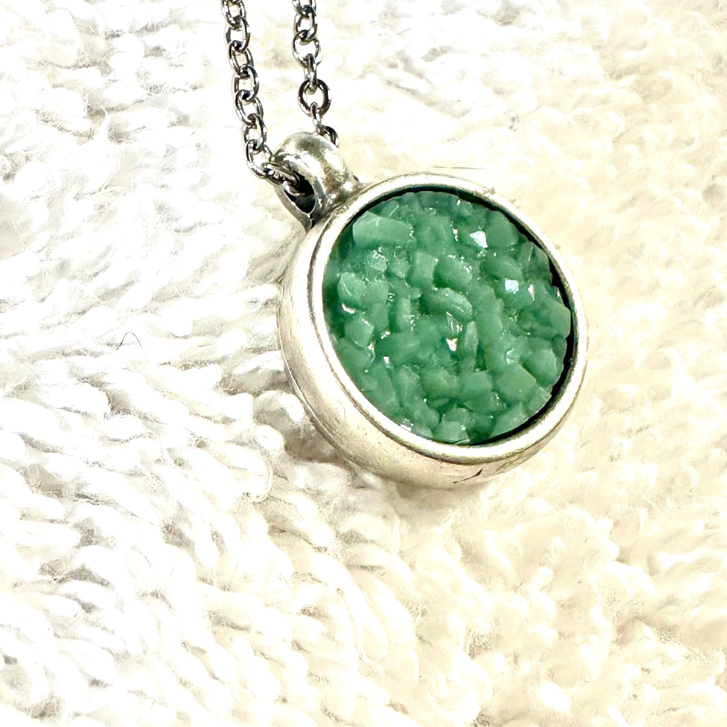 Seafoam “Druzy” Pendant