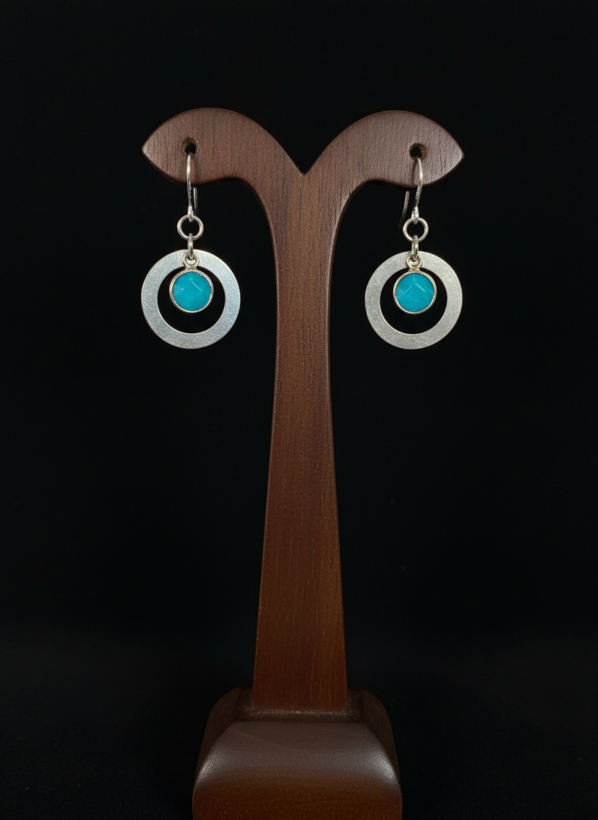 Gemstone Hoops