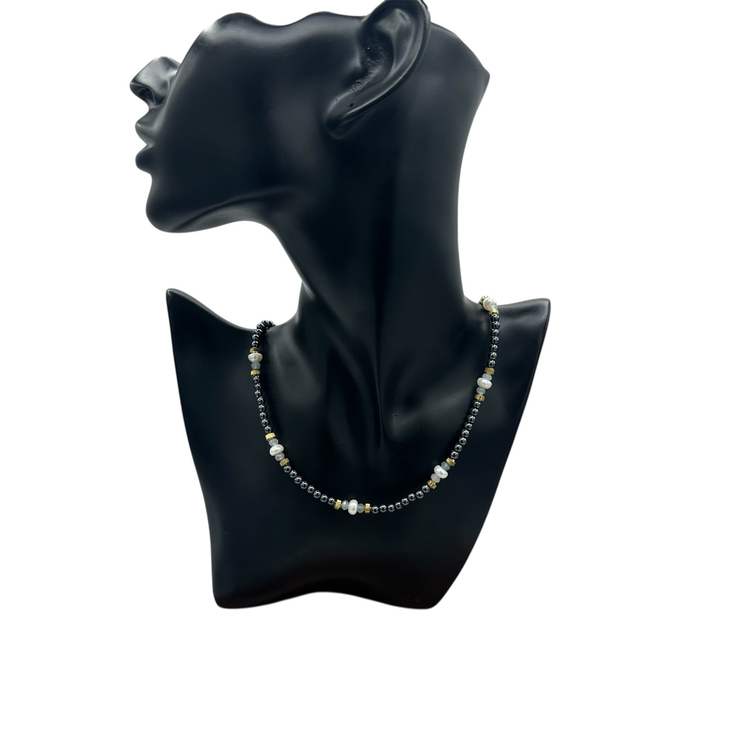 Dainty Hematite Necklace - Karmic Kollections Designs