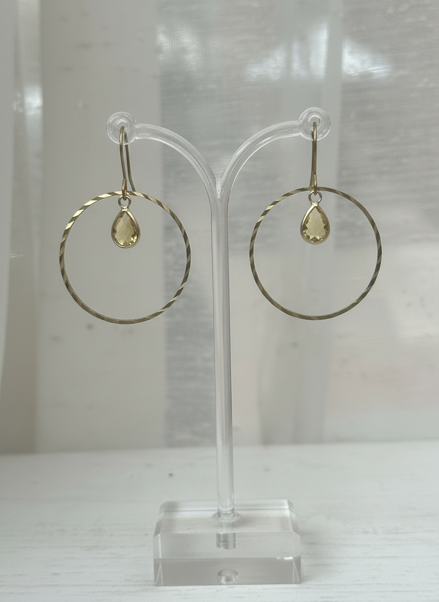 "Citrine" Hoops