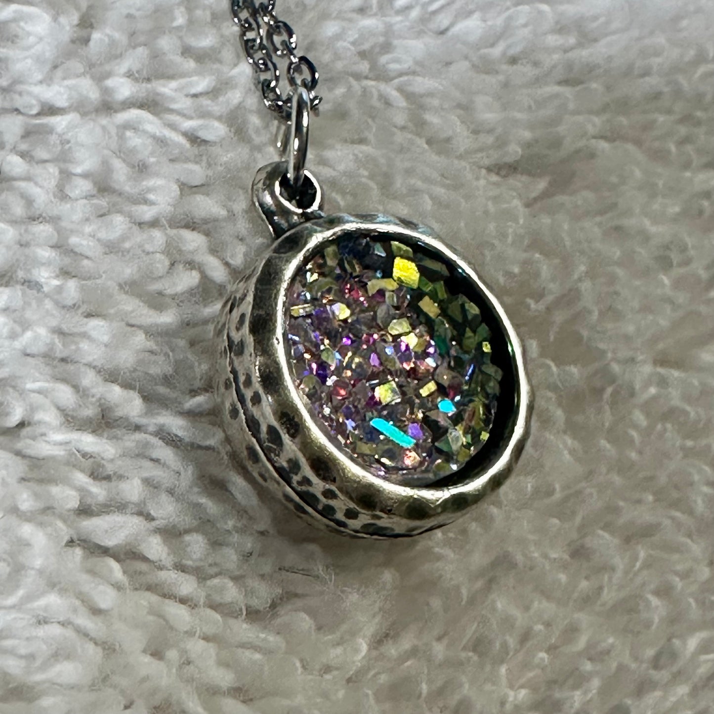 Rainbow “Druzy” Pendant - Karmic Kollections Designs