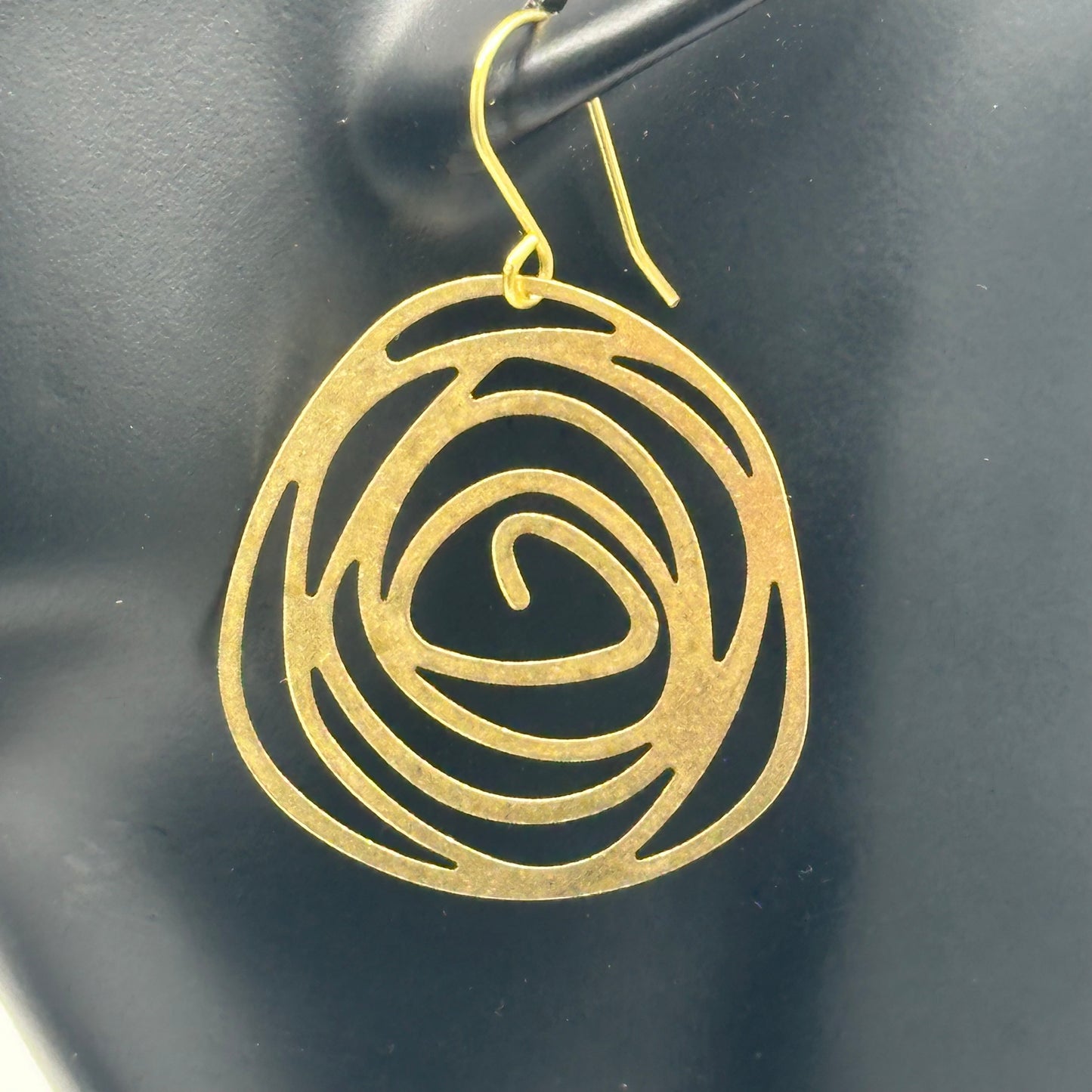 Brass Earrings - Karmic Kollections Designs