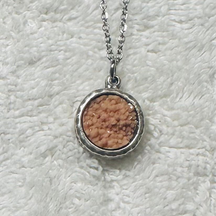 Orange “Druzy” Pendant