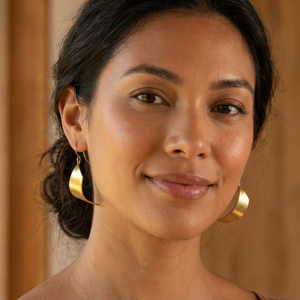 Dainty Brass Dangles - Karmic Kollections Designs