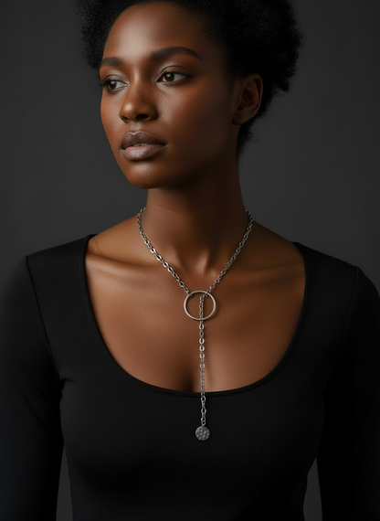 Stainless Steel Bolo Necklace