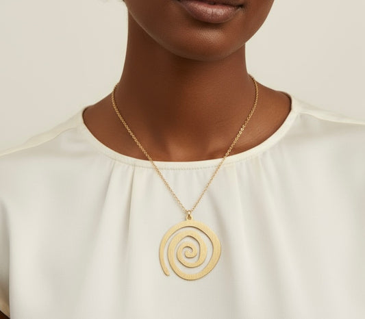 Muted Brass Swirl - Karmic Kollections Designs