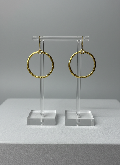 Small Brass Hoops - Karmic Kollections Designs