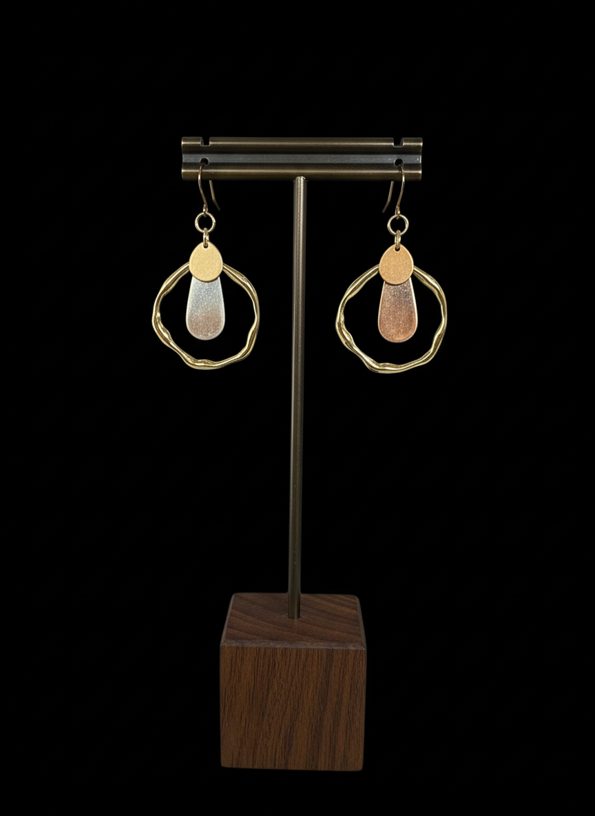 Mixed Metal Hoops