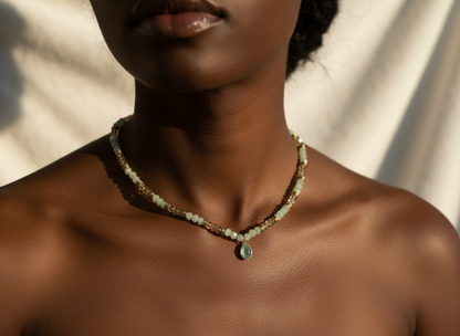 Pale Green Choker