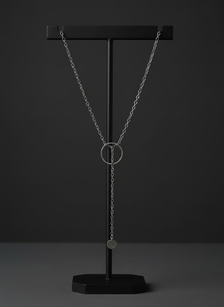 Stainless Steel Bolo Necklace