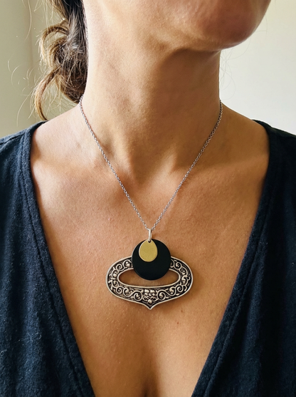 Mixed Metal Pendant - Karmic Kollections Designs