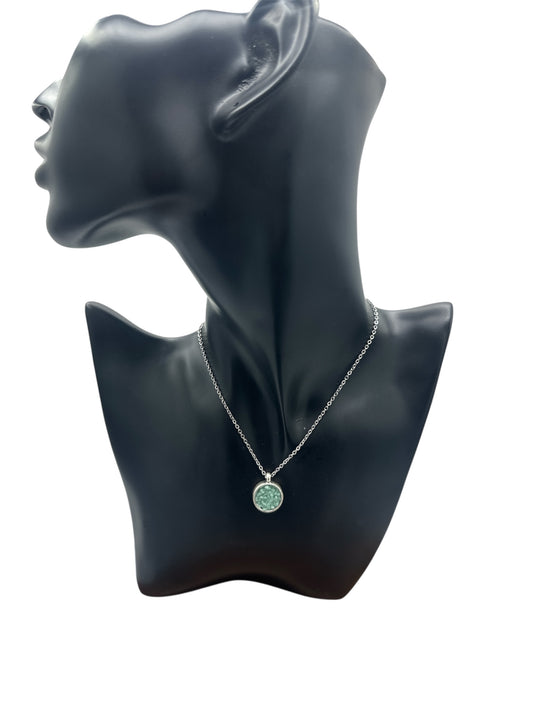 Seafoam “Druzy” Pendant