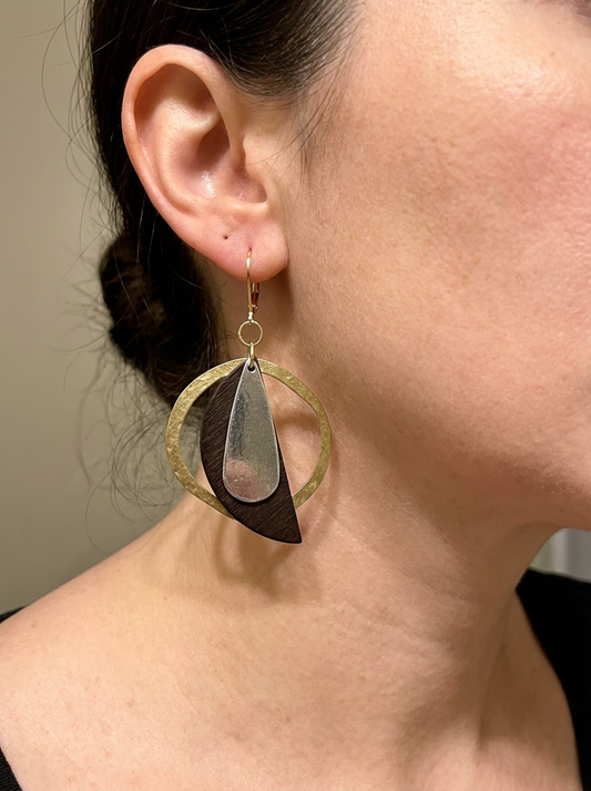 Mixed Metal Hoops - Karmic Kollections Designs
