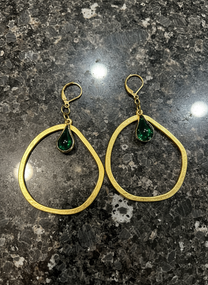 Gemstone Hoops