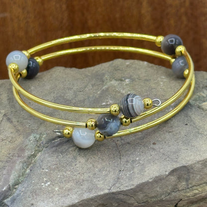 Agate Wrap Bracelet