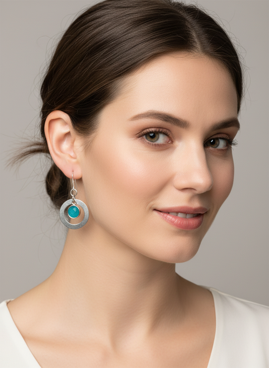 Gemstone Hoops