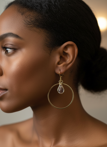 Crystal Hoops