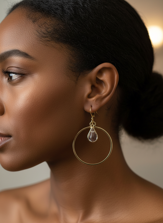 Crystal Hoops