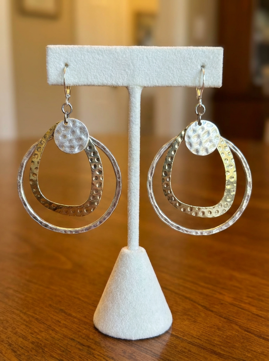 Mixed Metal Hoops - Karmic Kollections Designs