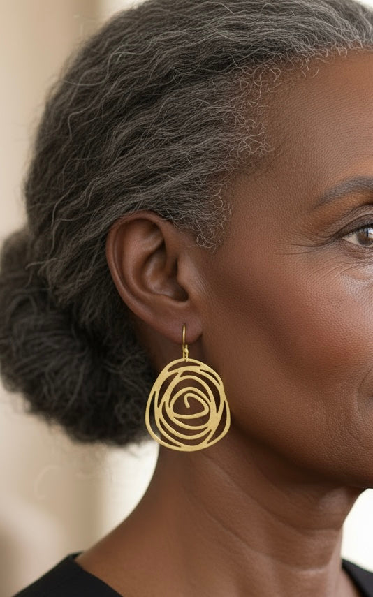 Brass Earrings - Karmic Kollections Designs