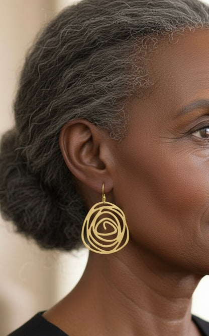 Brass Earrings - Karmic Kollections Designs