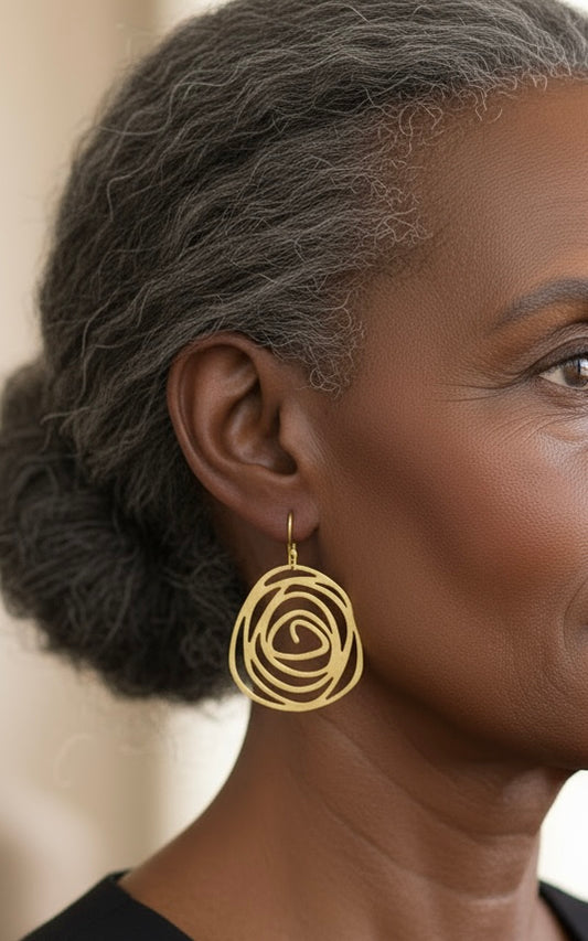 Brass Earrings - Karmic Kollections Designs