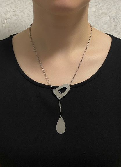 Stainless Steel Bolo Necklace