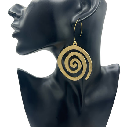 Brass Swirl Dangles