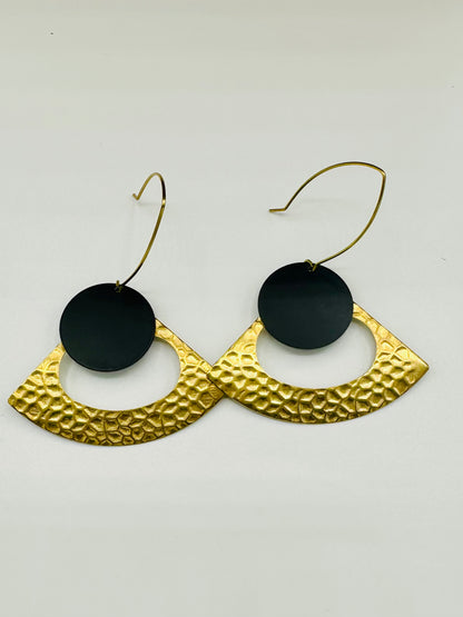 Hammered Brass and gunmetal Drops