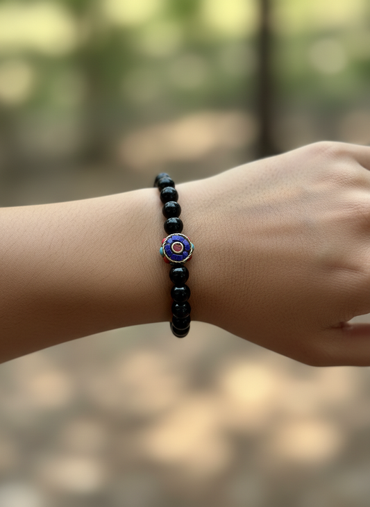 Blackstone and Mosaic Bracelet - Karmic Kollections Designs