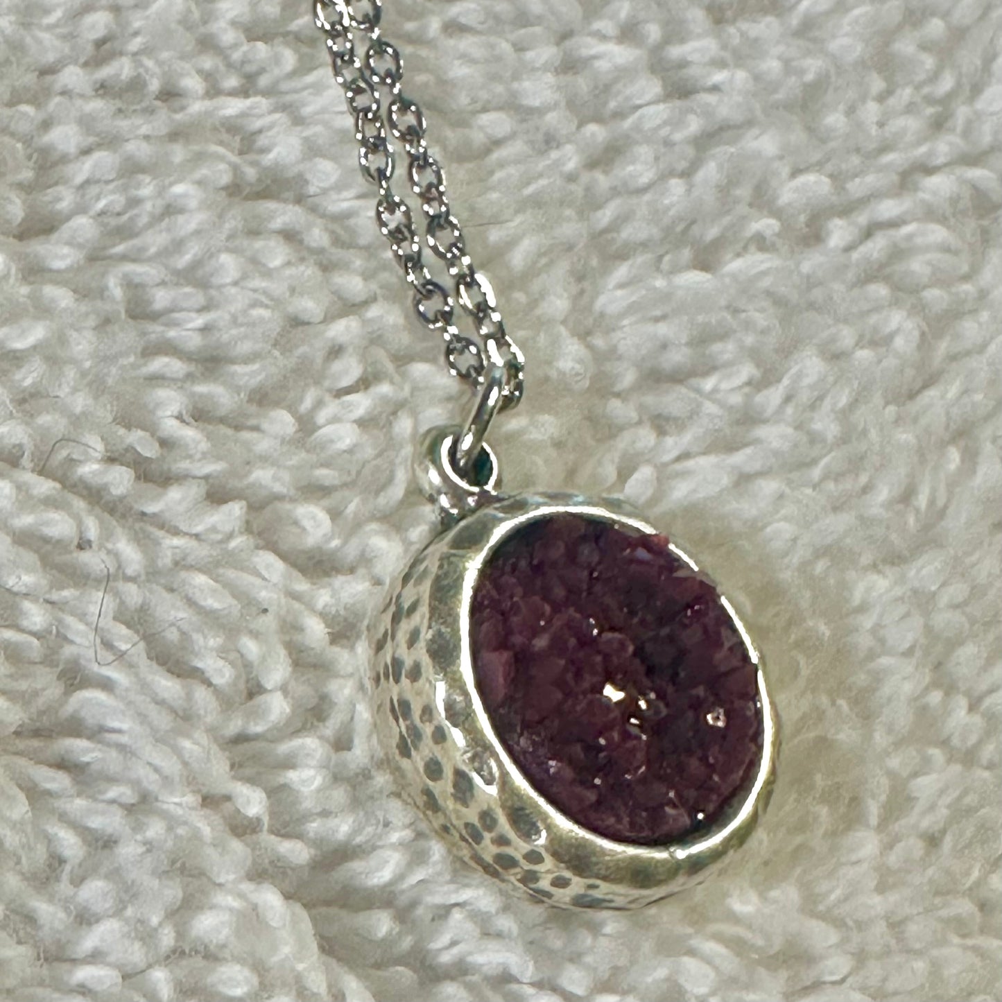 Berry “Druzy” Pendant