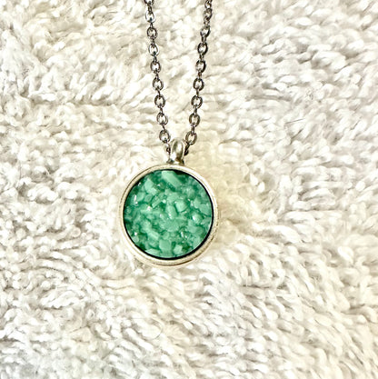 Seafoam “Druzy” Pendant
