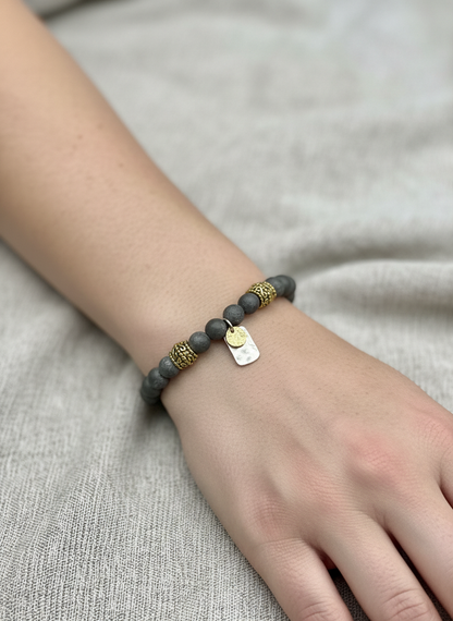 Grey Druzy Bracelet - Karmic Kollections Designs