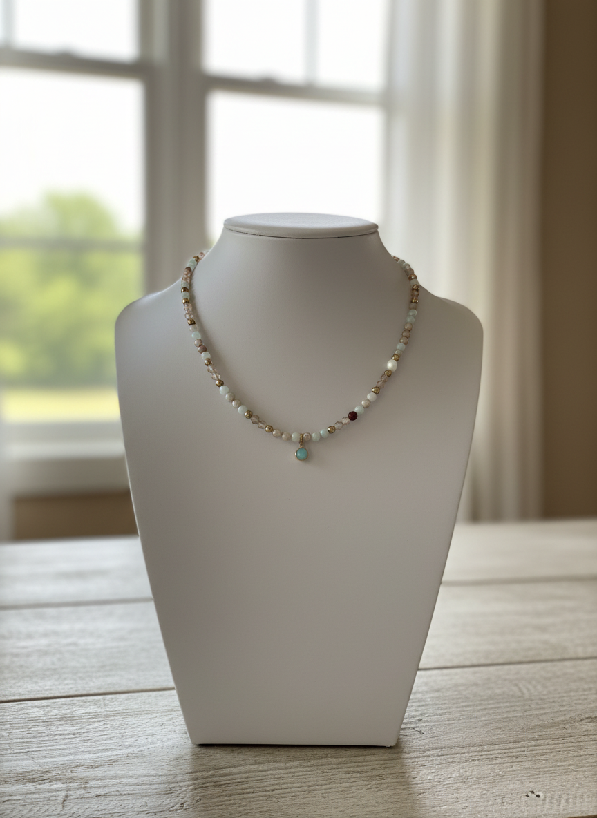 Chalcedony choker
