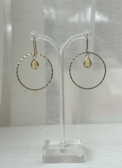 "Citrine" Hoops