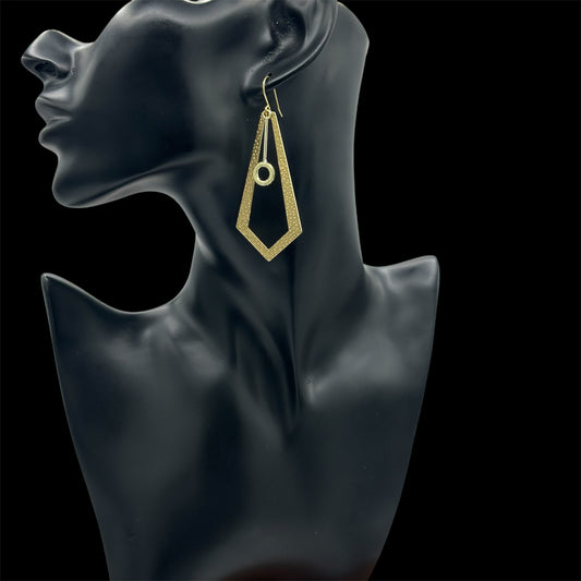 Geometric Brass Earrings