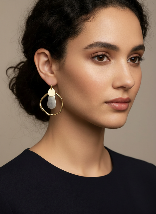 Mixed Metal Hoops