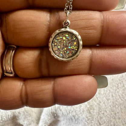 Rainbow “Druzy” Pendant