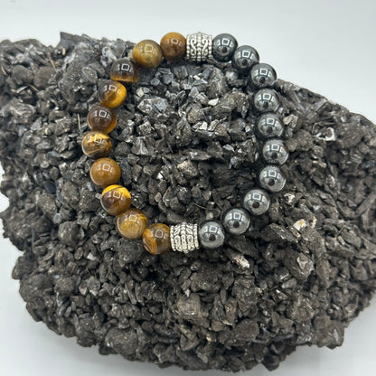 Hematite and Tigers Eye
