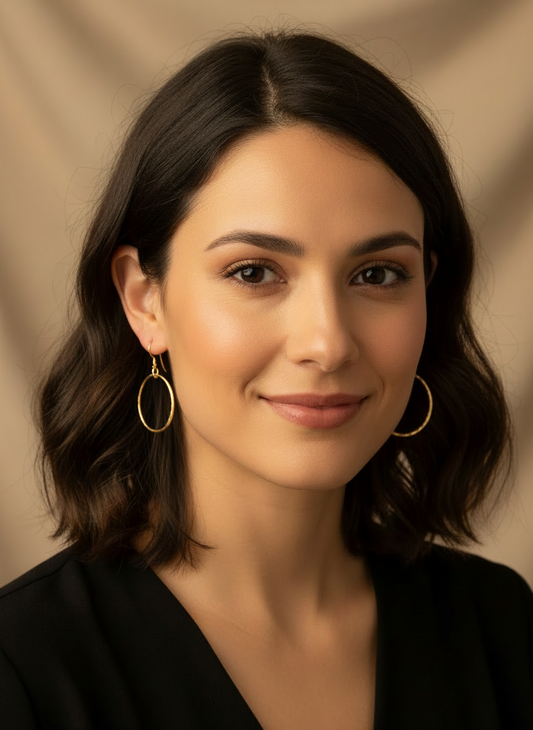 Small Brass Hoops - Karmic Kollections Designs